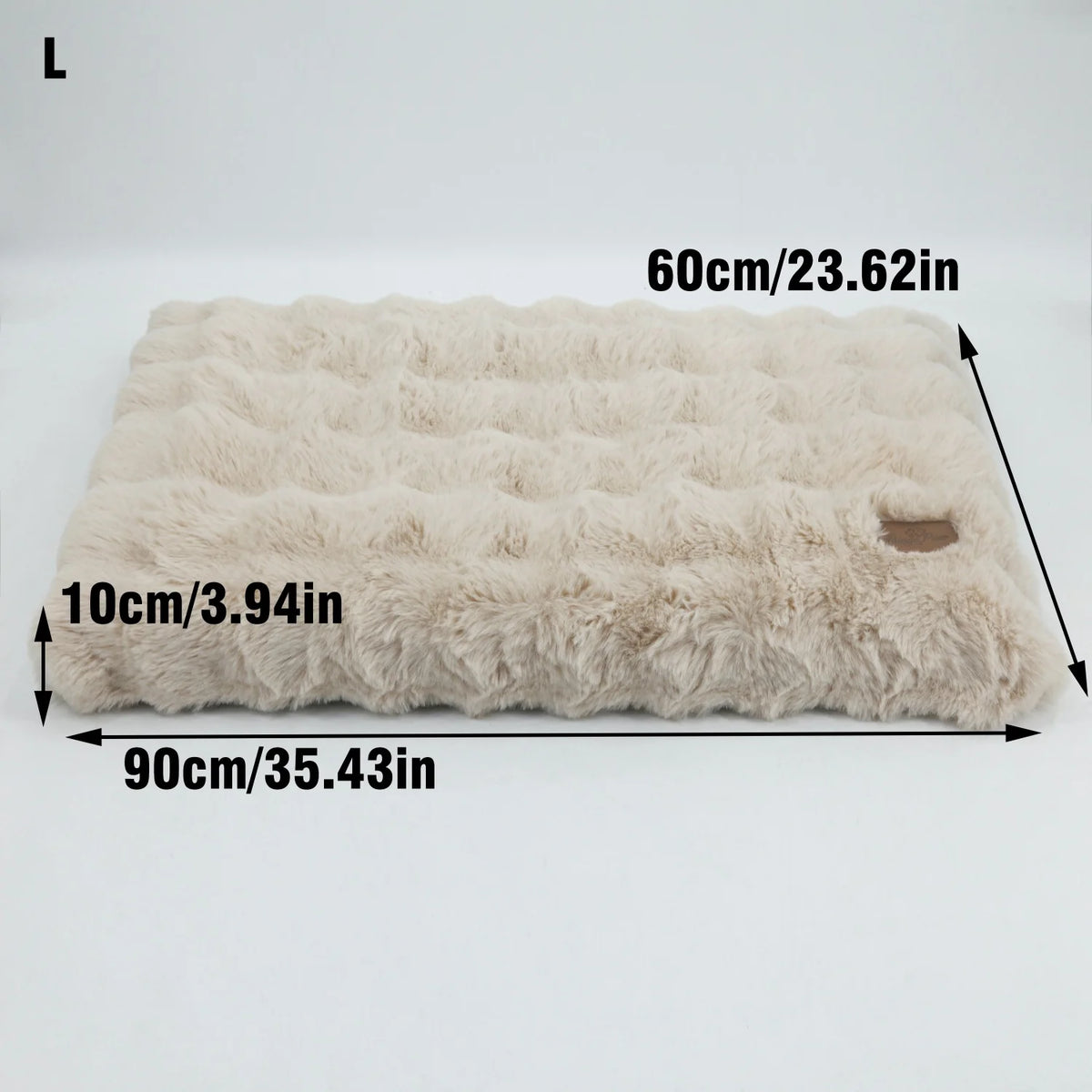 Bingopaw Ultra Soft Plush Dog Bed With Thick Comfort Foam