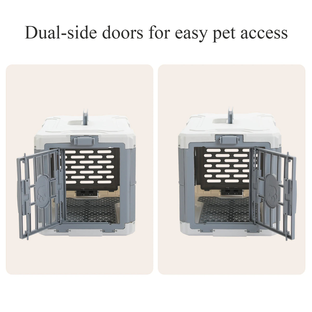 PAWZ Road Foldable Pet Travel Crate With Secure Lock Door