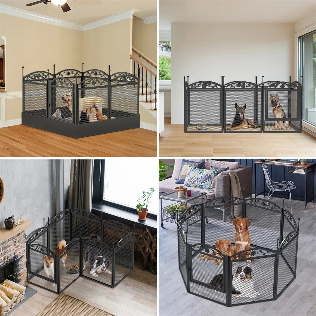 Bingopaw 8 Panel Heavy Duty Metal Dog Playpen Fence