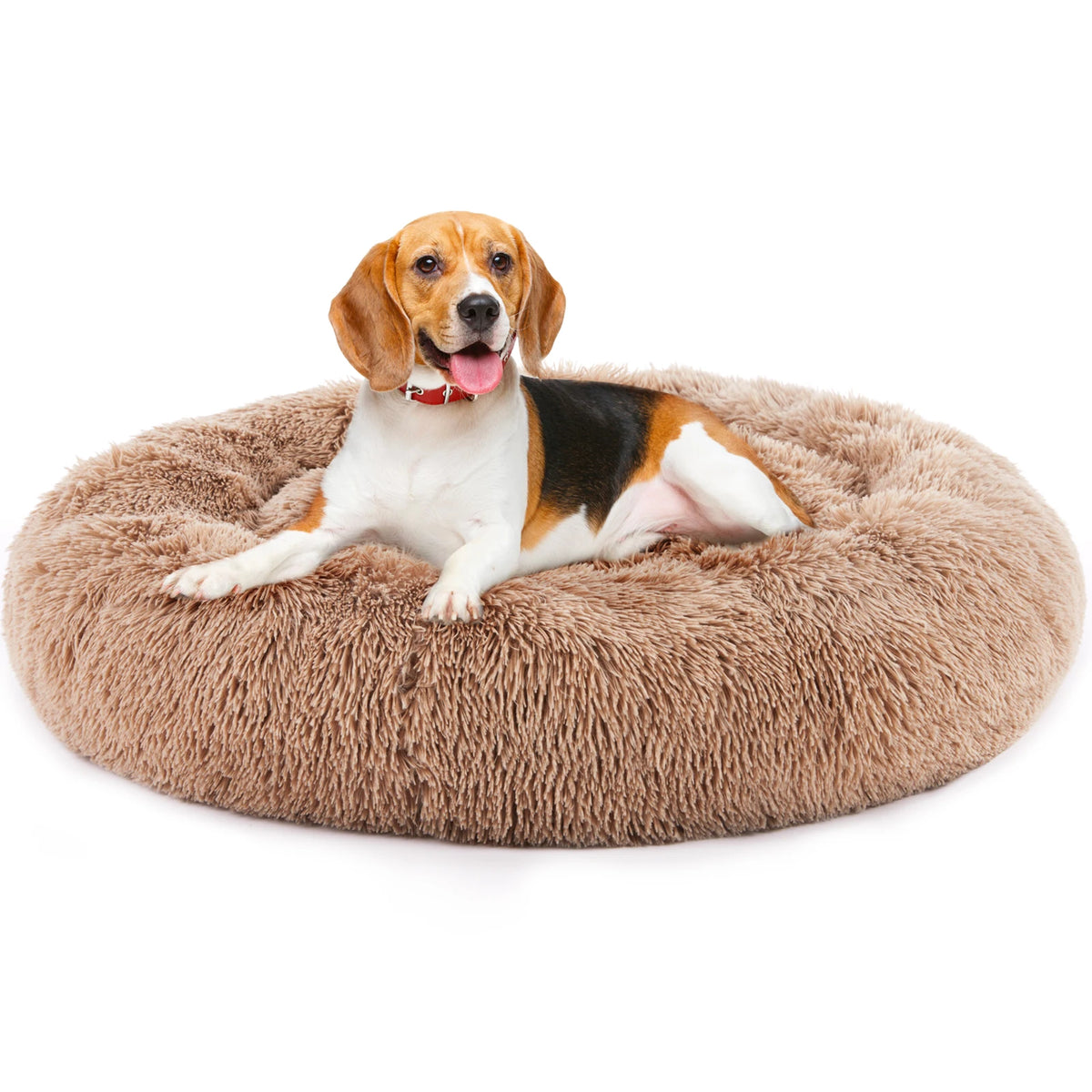 JHK Premium Calming Dog Bed With Soft Washable Faux Fur