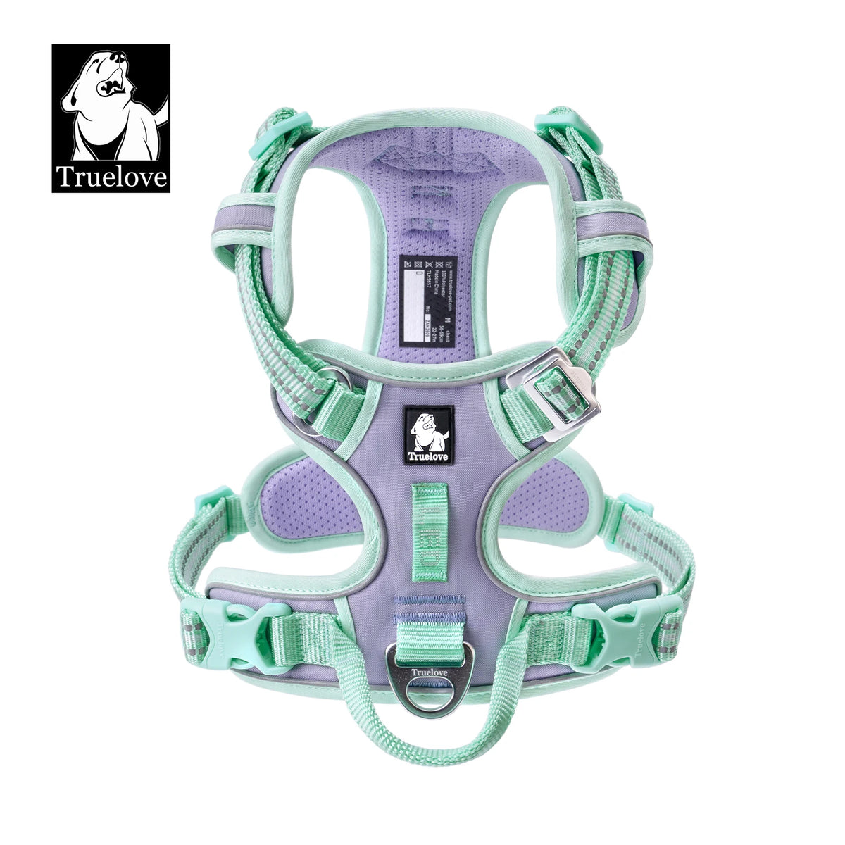 TrueLove Adjustable Reflective No Pull Dog Harness For Pets