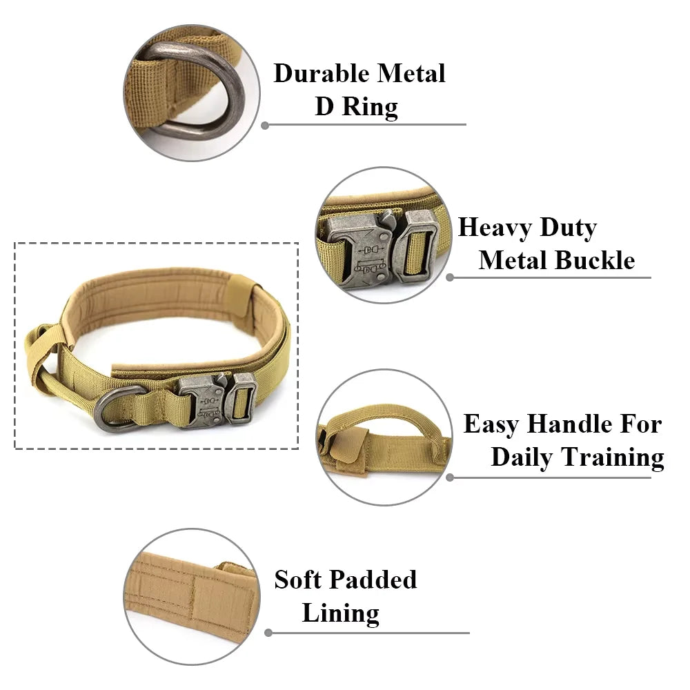 Petraavel Adjustable Nylon Dog Collar And Leash Set Padded Buckle