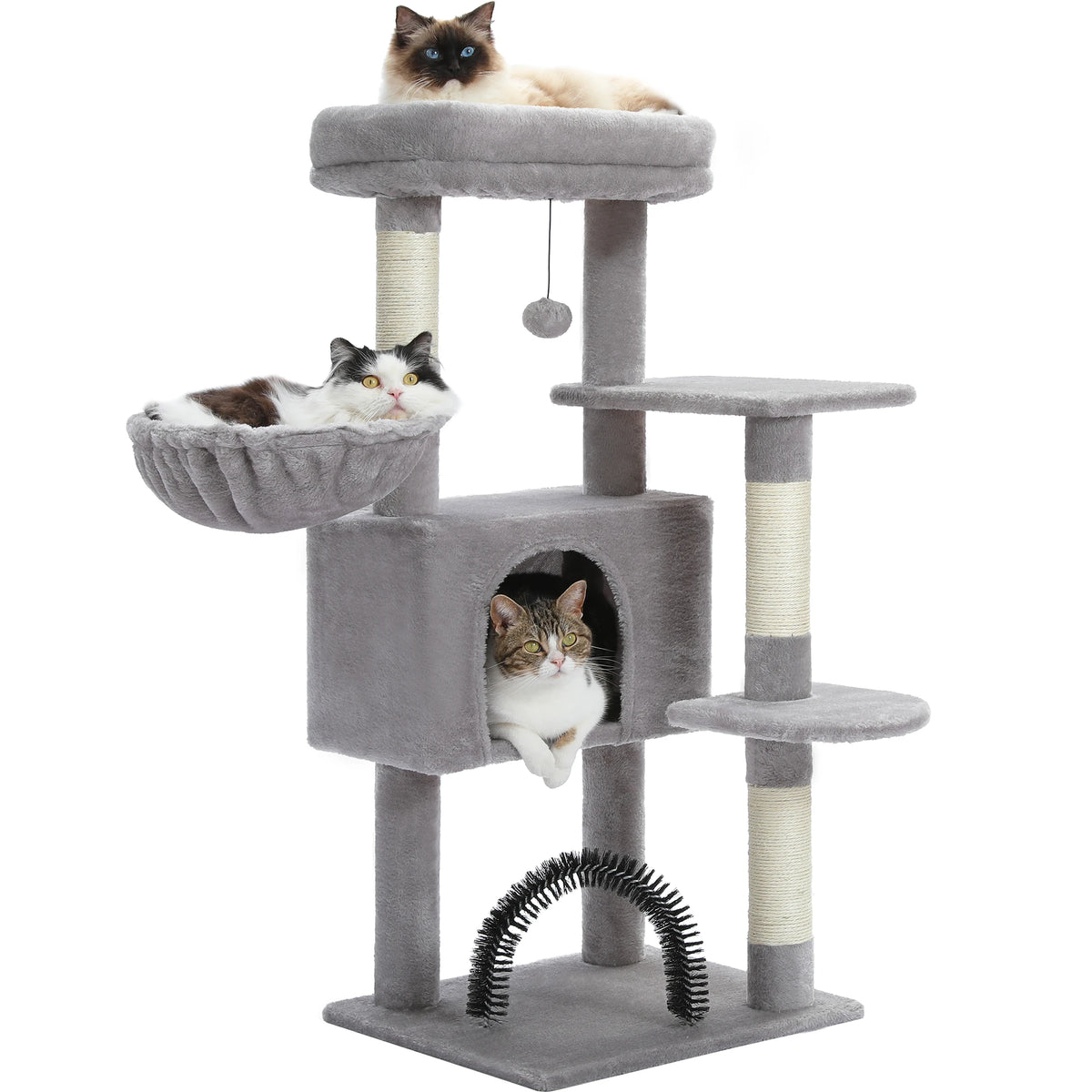 PAWZ Road Four Tier Cat Condo Featuring Hammock And Posts