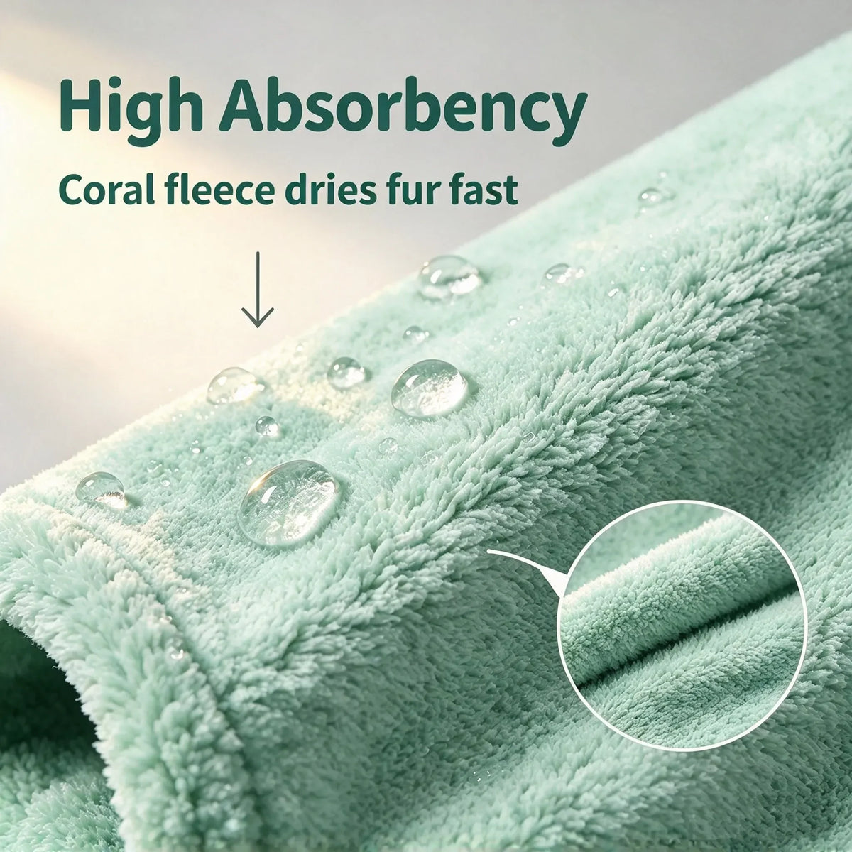 Premium Cotton Dog Bathrobe Absorbent Towel Wrap Design For Pets