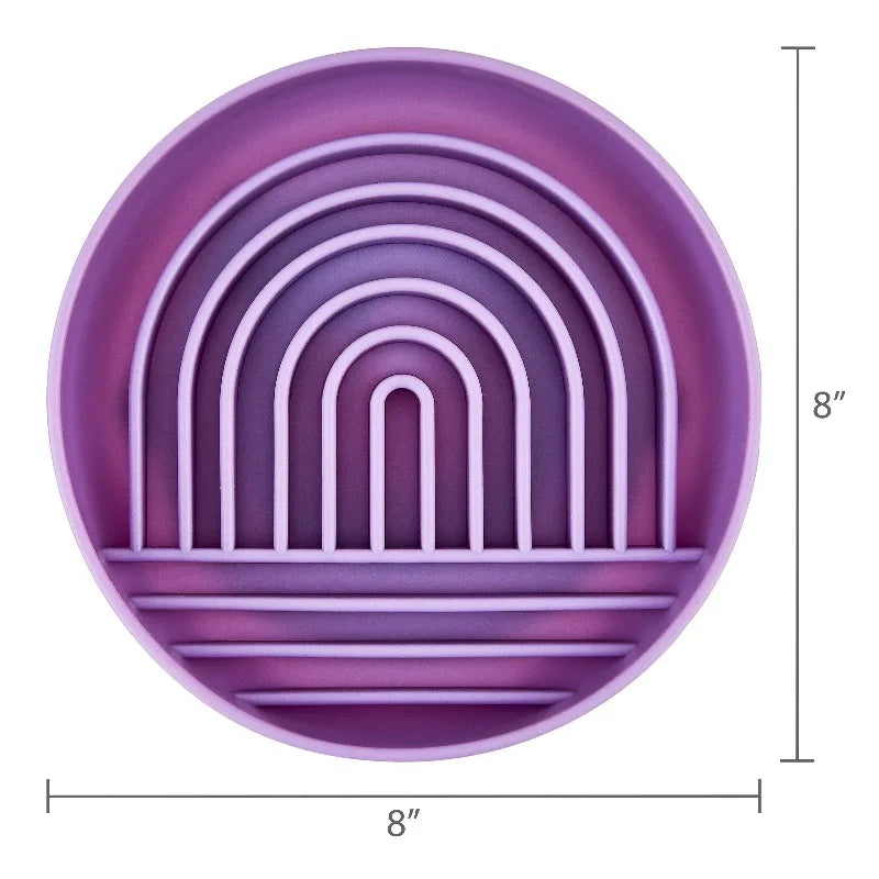 Premium Silicone Slow Feeder Bowl For Pets Recess Bowl Design