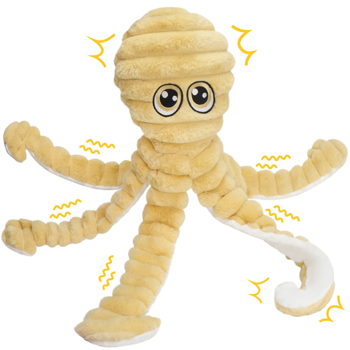 Octopus Squeaky Plush Interactive Dog Chew And Play Toy