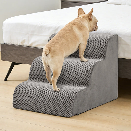 Curved High Density Foam Pet Stairs For Small Dogs