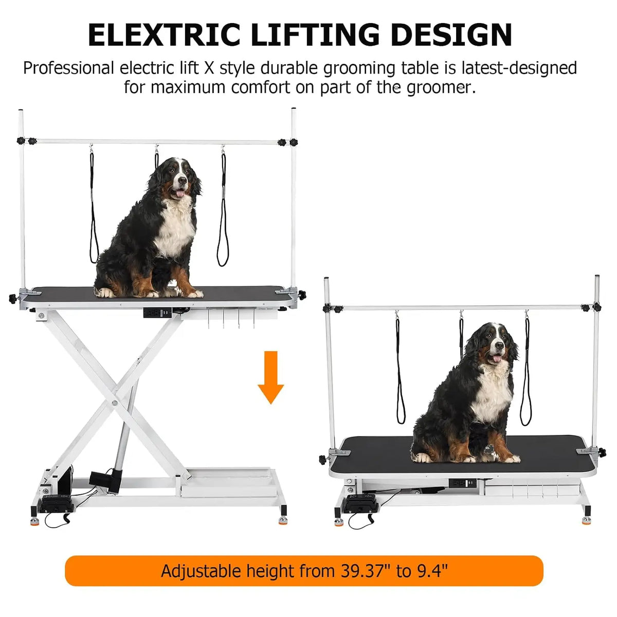Garvee Electric Height Adjustable Pet Grooming Table With Foot Pedal