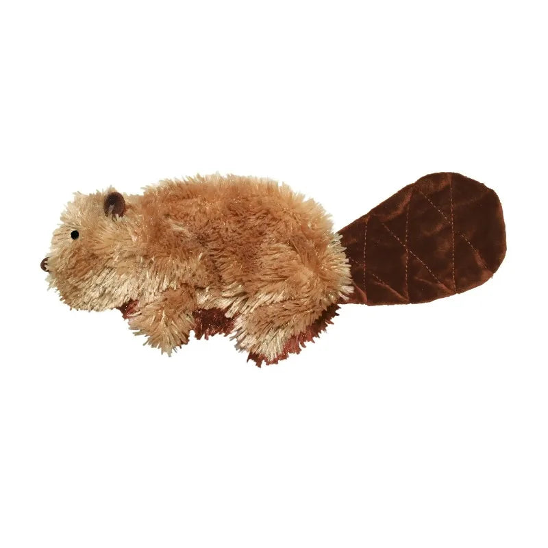 Plush Beaver Dog Toy Handcrafted With Soft Fleece Squeaker