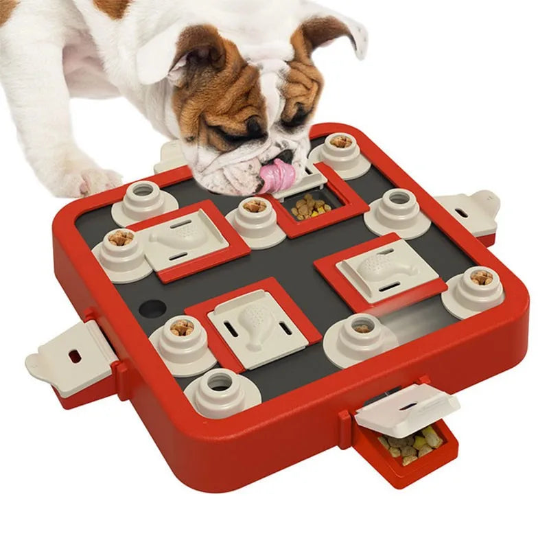 Interactive Dog Puzzle Feeder For Mental Stimulation And Treat Dispensing