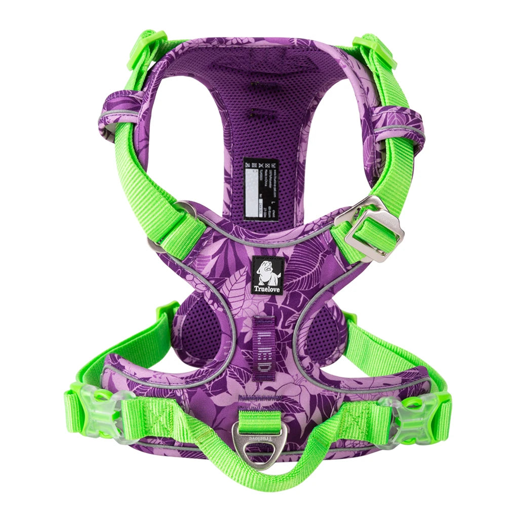 TrueLove Adjustable Reflective No Pull Dog Harness For Pets