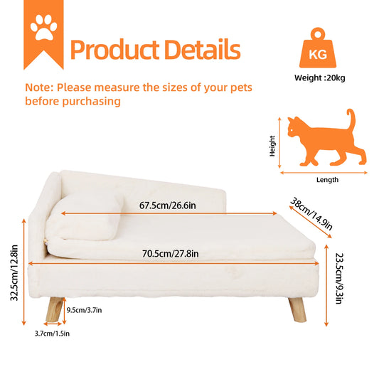 BINGOPAW Waterproof Raised Pet Sofa Bed for Dogs and Cats