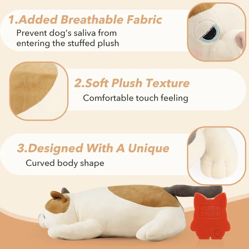 Plush Puppy Heartbeat Toy Sleep Pillow For Anxiety Relief
